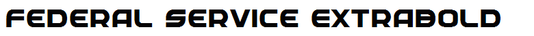 Federal Service ExtraBold