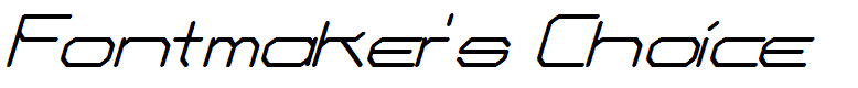 Fontmaker's Choice