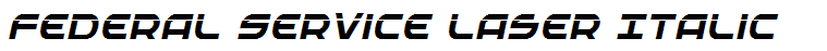 Federal Service Laser Italic