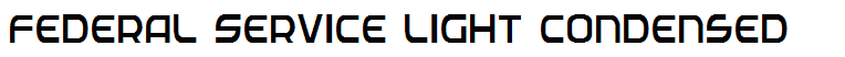 Federal Service Light Condensed
