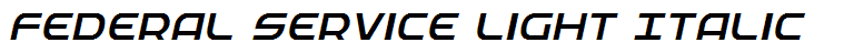 Federal Service Light Italic