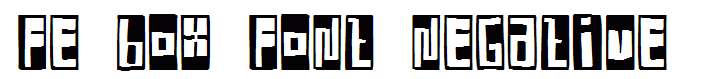 FE Box Font Negative