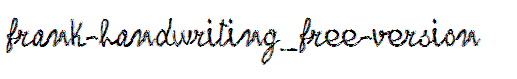 frank-handwriting_free-version