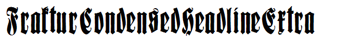 FrakturCondensedHeadlineExtra