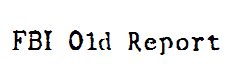 FBI Old Report
