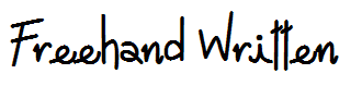 Freehand Written