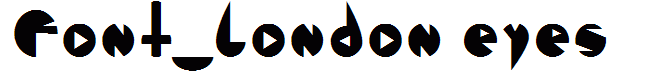 Font_london eyes