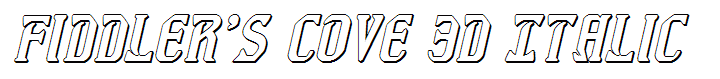 Fiddler's Cove 3D Italic