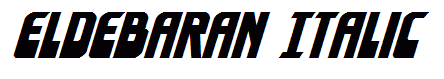 Eldebaran Italic