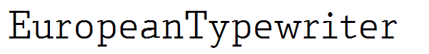 EuropeanTypewriter