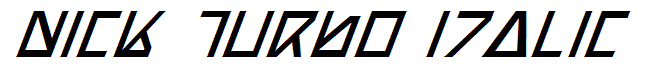 Nick Turbo Italic