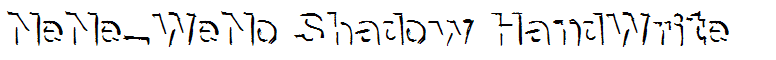 NeNe_WeNo Shadow HandWrite