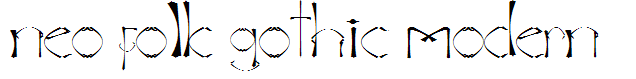 neo folk gothic modern