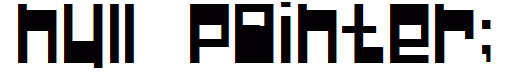 Null Pointer;
