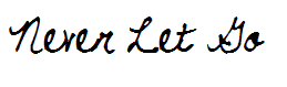 Never Let Go
