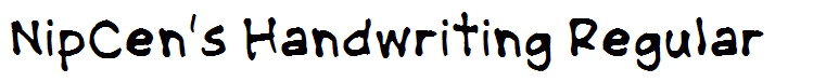 NipCen's Handwriting Regular