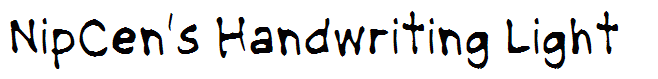 NipCen's Handwriting Light