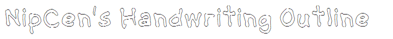 NipCen's Handwriting Outline