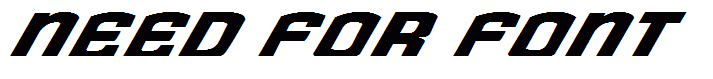 Need for Font