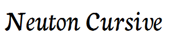 Neuton Cursive
