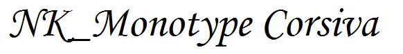 NK_Monotype Corsiva