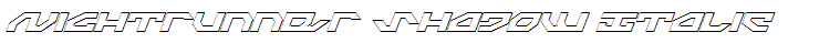 Nightrunner Shadow Italic