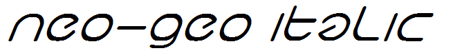 neo-geo italic