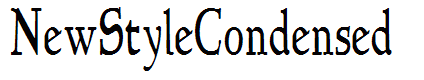 NewStyleCondensed