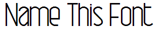 Name This Font