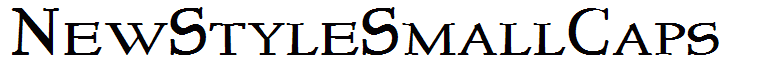 NewStyleSmallCaps