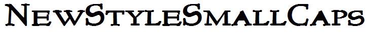 NewStyleSmallCaps