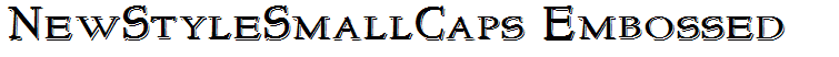 NewStyleSmallCaps Embossed