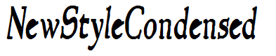 NewStyleCondensed