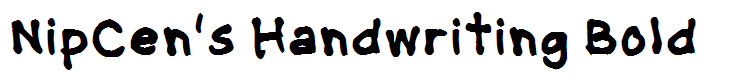 NipCen's Handwriting Bold
