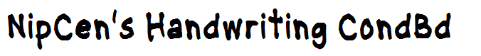 NipCen's Handwriting CondBd