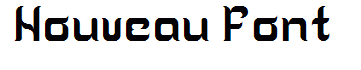 Nouveau Font