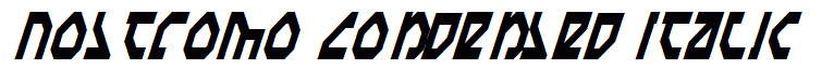 Nostromo Condensed Italic
