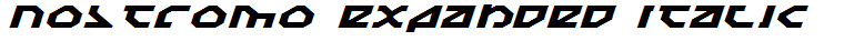 Nostromo Expanded Italic