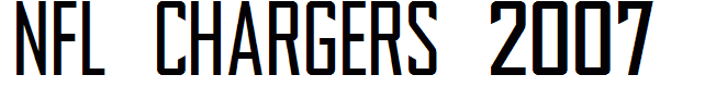 NFL Chargers 2007