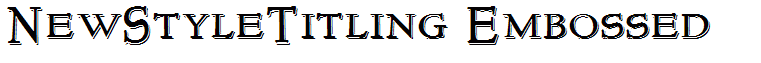 NewStyleTitling Embossed