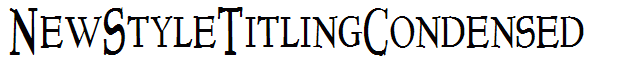 NewStyleTitlingCondensed