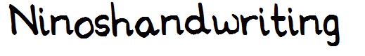 Ninoshandwriting