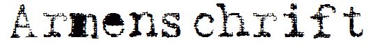 Armenschrift
