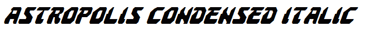 Astropolis Condensed Italic