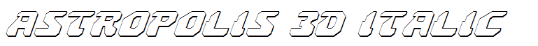Astropolis 3D Italic