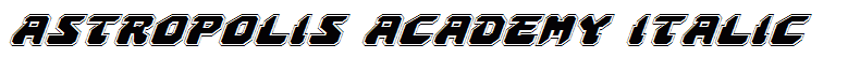 Astropolis Academy Italic