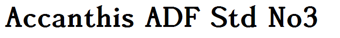 Accanthis ADF Std No3
