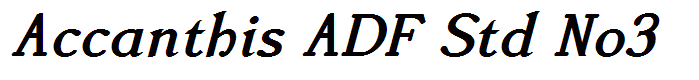 Accanthis ADF Std No3
