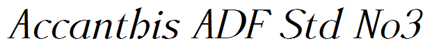 Accanthis ADF Std No3