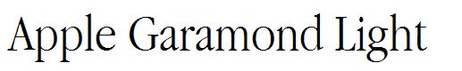 Apple Garamond Light